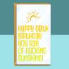60th Birthday Card - Personalised inside - For Him or Her - For mum, dad, friend, brother, sister, or anyone else turning 60 years old - Blank inside - Regular - Matte