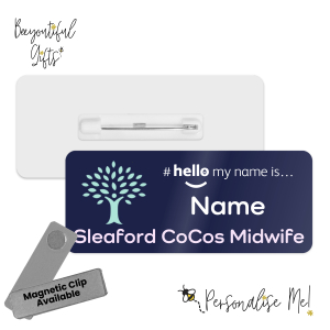 Sleaford CoCos Midwives - Personalised Name Badge