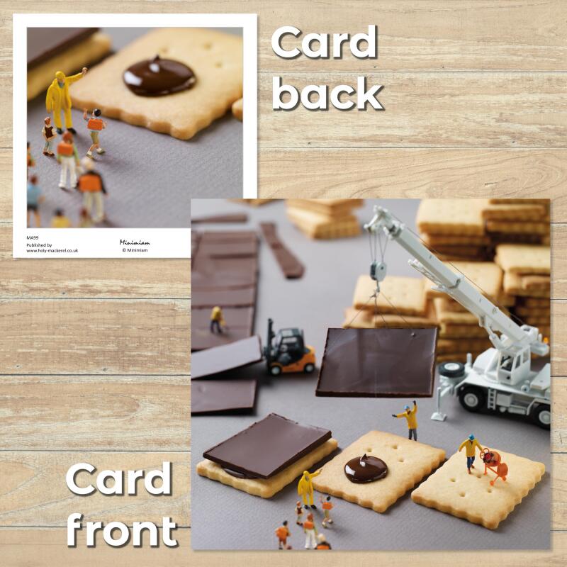 Funny Card Set - Minimiam Confectionery Chaos - Tiny People Sweet Photography - Gru&szlig;karten Set UK