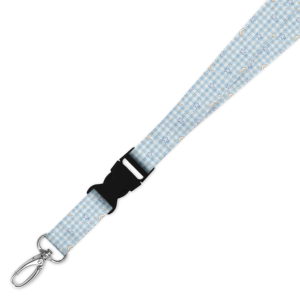Double Breakaway Lanyard - Pastel Gingham Moon & Stars