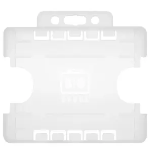 Dual-Sided Open Faced ID Card Holder - Clear