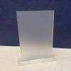 Rectangle A5 A4 Frosted Acrylic Table Number or Sign Blank with Stand / Frosted Clear / Acrylic Blanks / Wedding Signage/ DIY Signage / 3mm - A5 - Arched