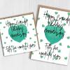 Emerald 55th/55 years anniversary card: Fifty five wonderful years (Size A6/A5/A4/Square 6x6") - A6: Single card