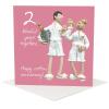1st to 5th Anniversary Card Pack - Fun Wedding Anniversary Cards - Polymer Clay Art by Erica Sturla - Made in the UK