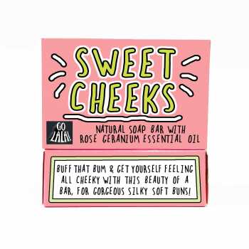 Sweet Cheeks Soap | Rose Geranium | Vegan | Funny Gift | Stocking Filler | Secret Santa