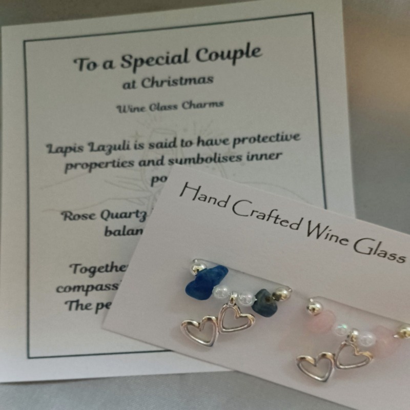 Wedding, Anniversary, Christmas Gift Wine Glass Charms