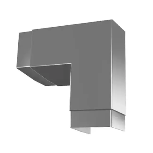 Aluminium Window Pods Corner - Mill (Unfinished) - 100mm - Slimline