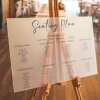 Wedding Table Plan / Seating Plan / A2 Acrylic Sign / Personalised Sign / Acrylic Seating Plan / Welcome To The Wedding / - Gold