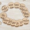 Baby Milestone Disc Set - New Baby Gift and Baby Shower Gifts / Wooden Photo Prop / Newborn Gift Ideas /Milestone Cards