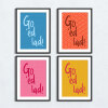 Scouse, Scouser, Liverpool dialect, sayings print - A5 - Glossy - Blue