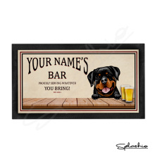 Personalised Bar Runner - Dog Themed