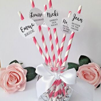 Personalised Hen Night Straws,Bride team straws, Bride squad straws, Hen party