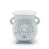 White Cauldron Wax Melt Burner - Tree of Life