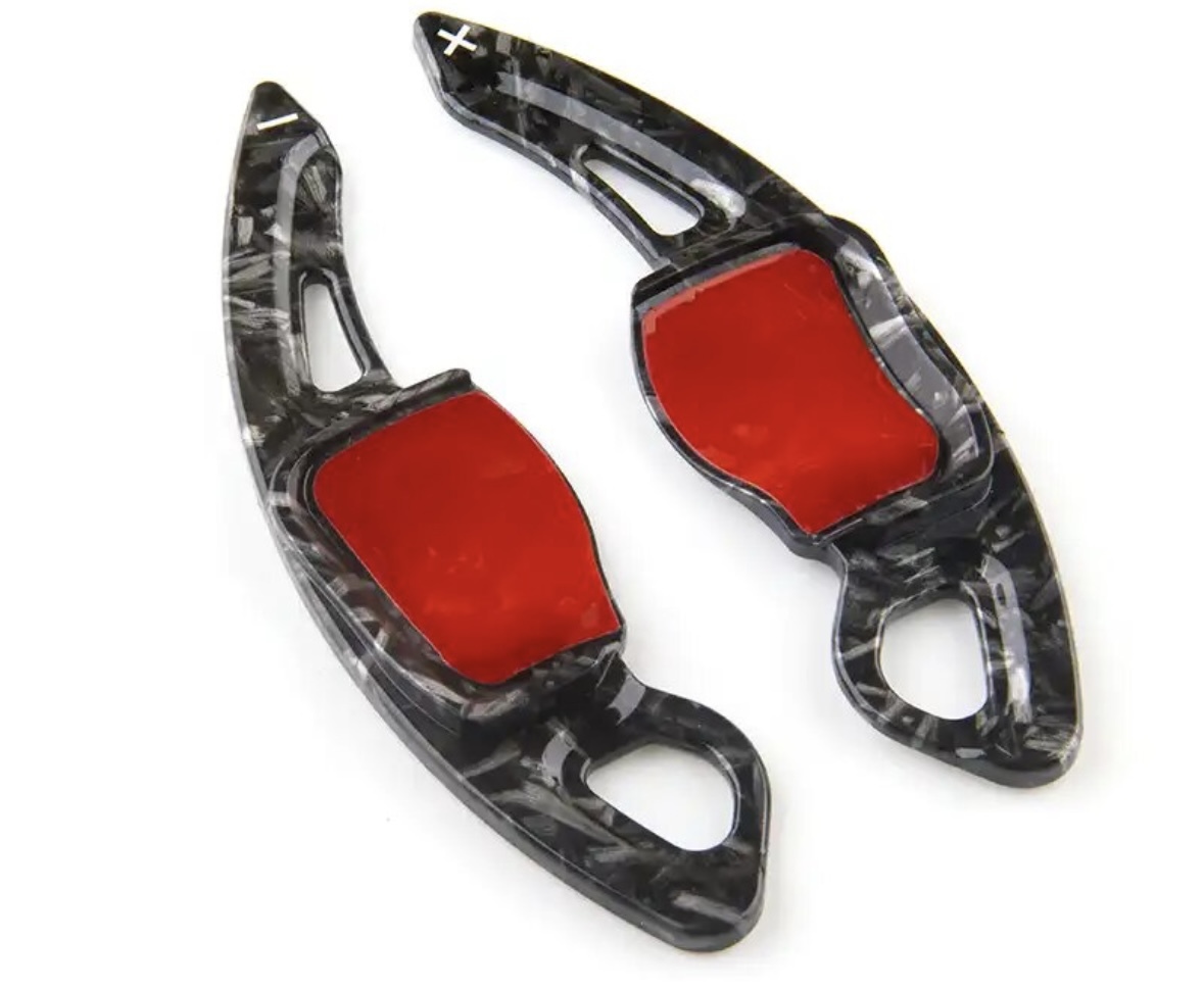 VW GOLF PASSAT TIGUAN TOUAREG SCIRROCO PADDLE EXTENDERS FORGED CARBON