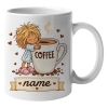 Personalised Sleepy Girl Coffee Mug ☕💕