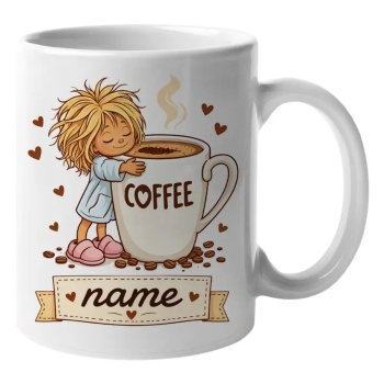 Personalised Sleepy Girl Coffee Mug ☕💕