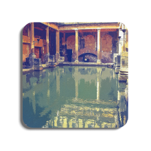 Bath - Roman Baths | Global Artwork Wooden Coaster