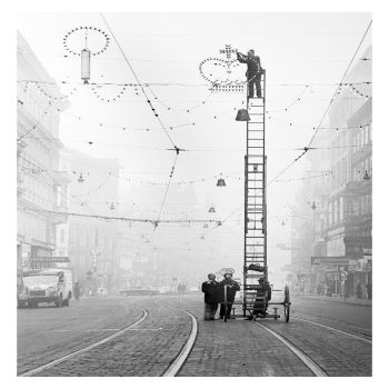 Putting up the Christmas lights