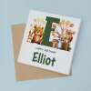 Children's Birthday Card, Personalised for Son, Daughter, Grandson, Granddaughter, Woodland Animals, Recycled Card - Square (5.5x5.5) / Blank Inside