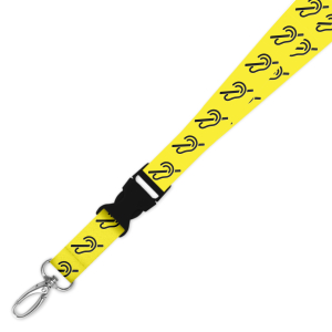 Double Breakaway Lanyard - Classic Yellow - Hearing Impaired
