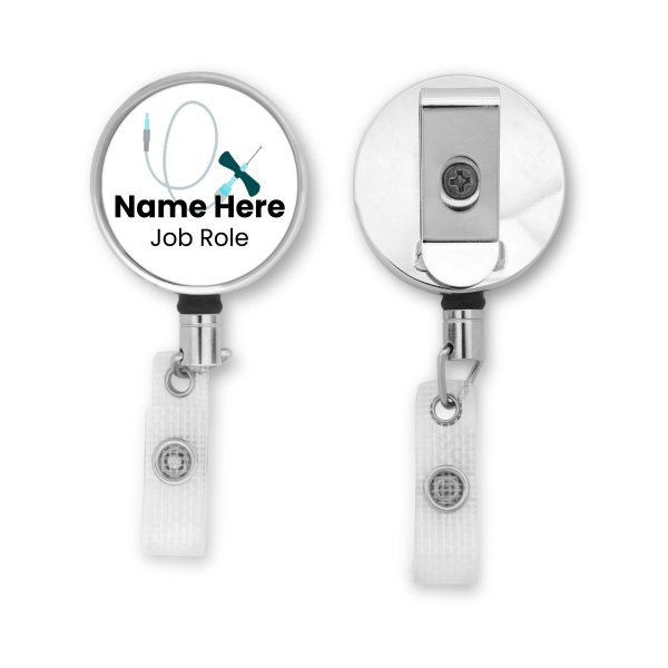 Personalised Metal ID Reel - Butterfly Needle