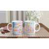 UK Cities Word Mug - Ceramic White