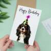 Birthday Card For Her Card For Friend Mum or Sister Birthday Card For Him Brother Dad Happy Birthday Card of King Charles Spaniel Card - Large (5x7) / Blank Message