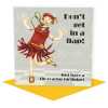 Don't get in a flap, funny historical flapper birthday card - designed by Erica Sturla - 15cm square and blank inside, made in the UK