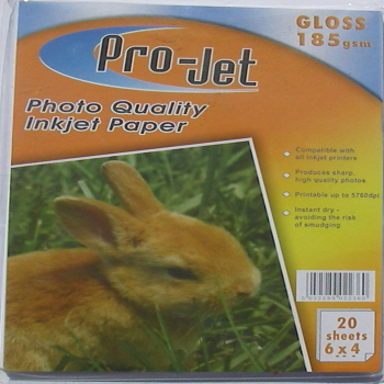 6x4 Projet 185gsm Glossy Photo Paper