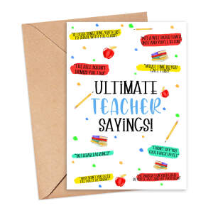 Thank You Teacher Card - Ultimate Teacher Sayings