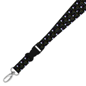 Double Breakaway Lanyard - Celestial Sun, Moon & Stars - Design 2