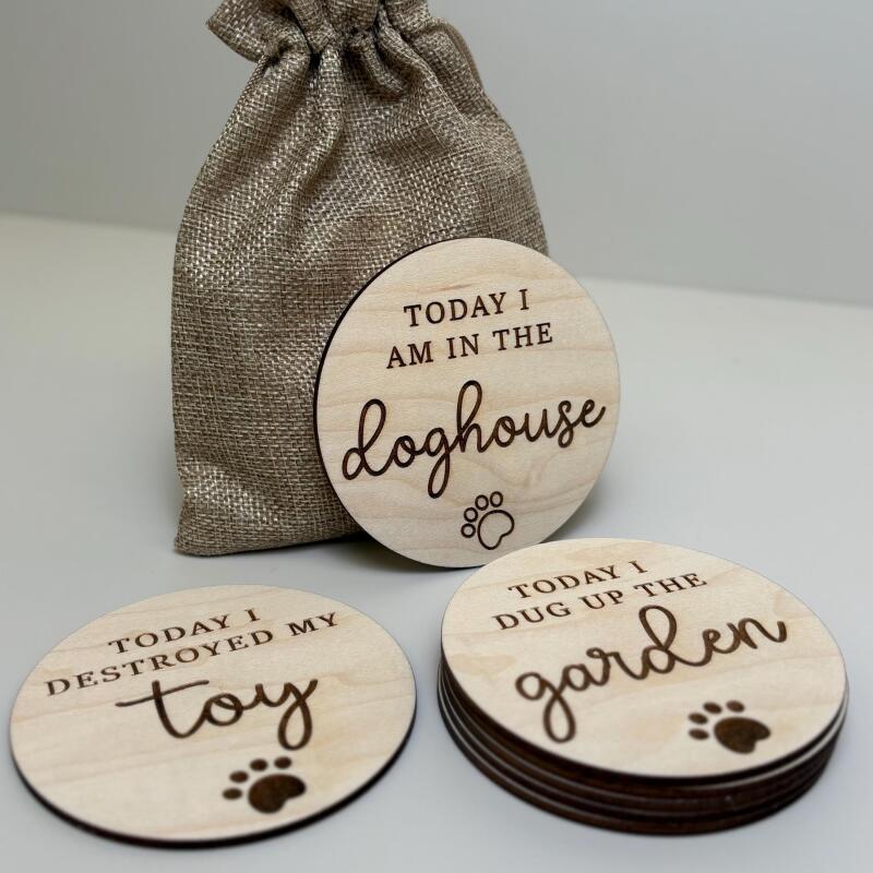 New Puppy Milestone Discs / Dog Lover New Dog gift / Reusuable Milestone Archievment Discs / Puppy Discs - Milestone Discs