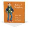 Grandson best birthday ever card for him - designed by Erica Sturla - 15cm square and blank inside, made in the UK