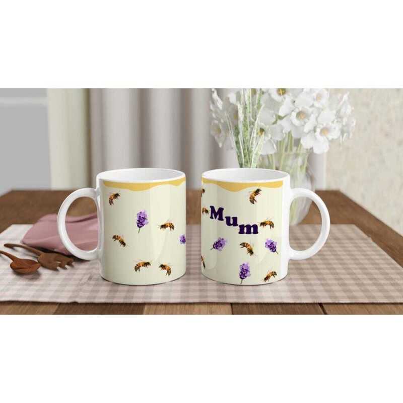 Honey Bee For Mum Mug - Ceramic White