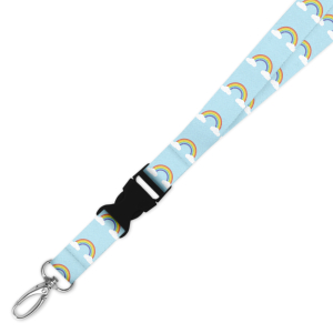 Double Breakaway Lanyard - Cute Rainbow