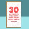 Funny 30th Birthday Card - Personalised - For Him or For Her - For someone turning 30 years old - Greetings Card - Large - Blank inside