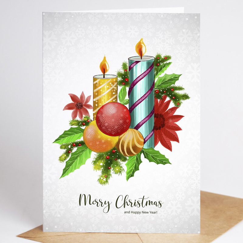 Corporate Christmas Cards Branded | Corporate | Company | Christmas Cards for Clients  Staff, Co-Workers, Teams & Clubs Christmas Cards - A6 - 4.1" x 5.8"