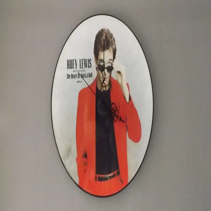 Huey Lewis And The News 12 Inch Clock Picture Disc Vinyl Record 80s Great