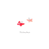 Holy Mackerel two butterflies Valentines card - designed by Eloise Hall - 15.7 x 11cm and blank inside