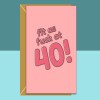 Funny 40th Birthday Card - Personalised - For Her or Him - Perfect greetings card for bestie, friend, sister, anyone turning 40 years old - Blank inside - Small