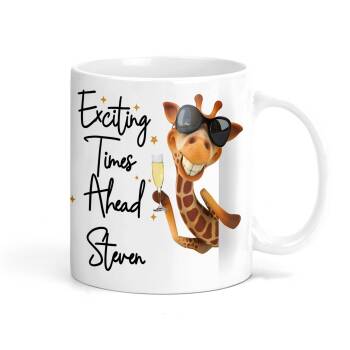 New job mug Exciting Times Ahead Mug New job gift Funny leaving gift for a co-worker, congratulations on your new job.leaving gift work