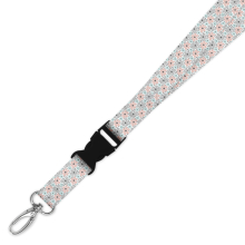 Double Breakaway Lanyard - Cute Pastel Flowers