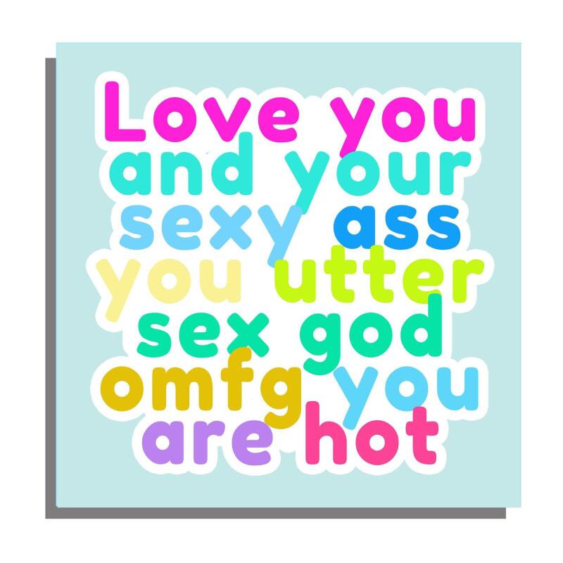 Birthday Card | Sex God | Square card