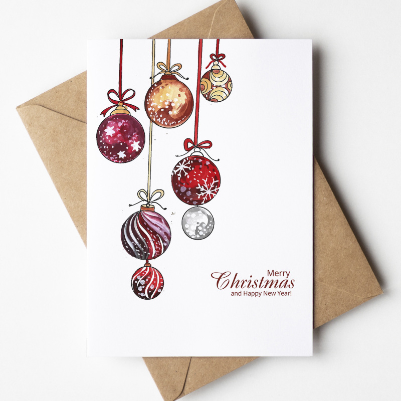 Corporate Christmas Cards Branded | Corporate | Company | Christmas Cards for Clients  Staff, Co-Workers, Teams & Clubs Christmas Cards - A6 - 4.1" x 5.8"