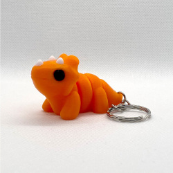 Baby Triceratops Keyring