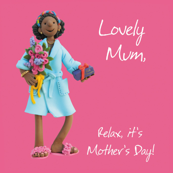 Holy Mackerel Lovely Mum on Mothers Day, an Erica Sturla 150mm square Mothering Sunday card from for Mum, blank inside for your message