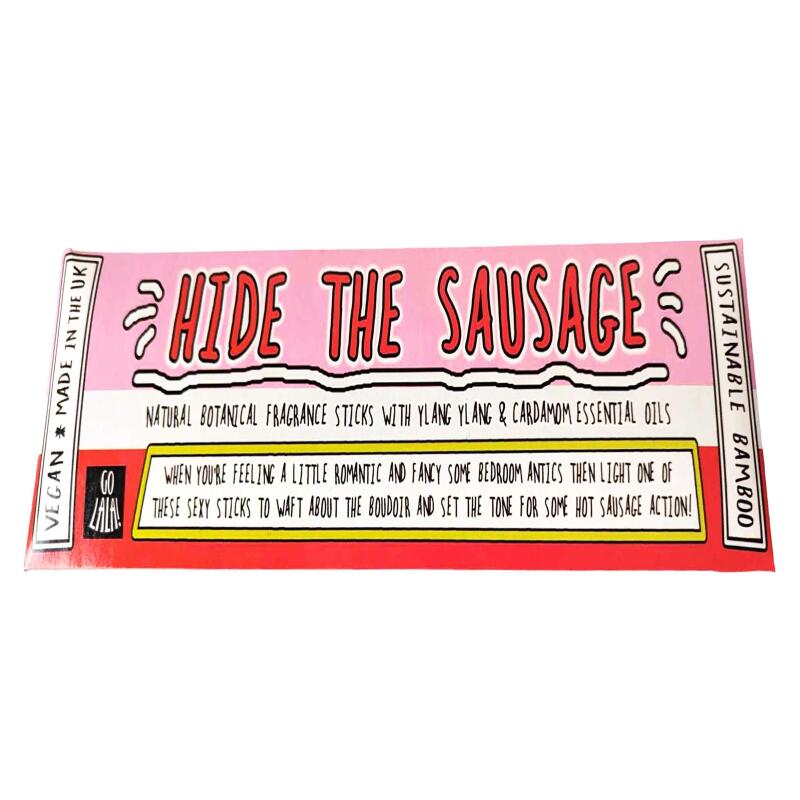 HIDE THE SAUSAGE Funny Smells Fragrance Sticks | Vegan | Funny Gift | Stocking Filler | Secret Santa