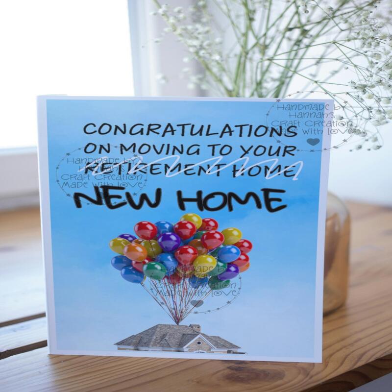 Handmade New Home Funny Cards - Balloons - Send To me