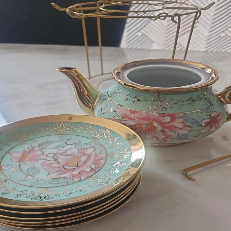 Elegant 20-Piece European Ceramic Tea & Coffee Set