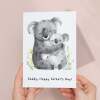 Father's Day Card For Daddy Cute Koala and Joey Illustration Father's Day Card For Dad Father's Day Gift From Child - Large (5x7) / Blank Message